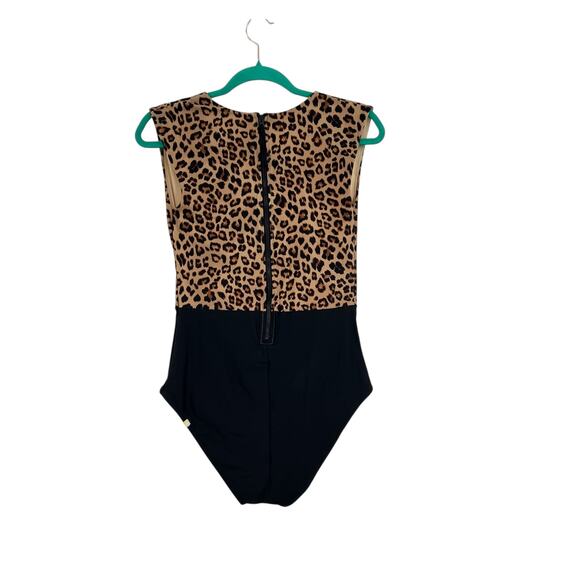 Summersalt The Surf Swimsuit One Piece Leopard Print Black Size US 10 - Picture 6 of 11